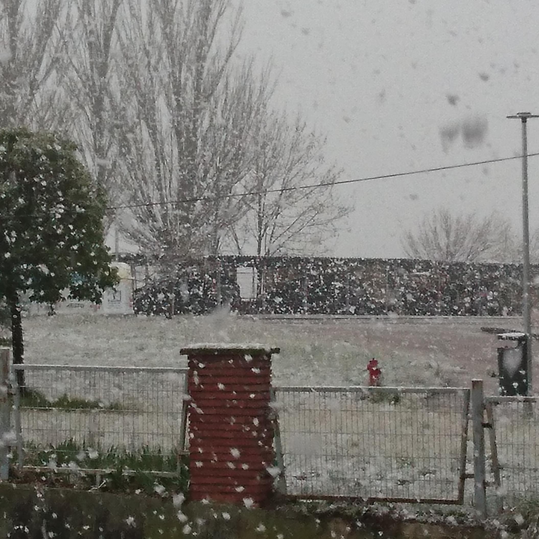 Y en Huesca nieva